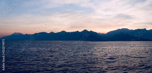 Mountains background in Antalya  Turkey