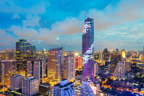 Photography Bangkok view Mahanakhon is the new highest building in Bangkok