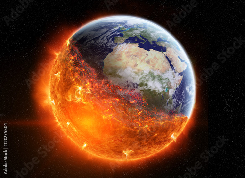 Fototapeta Naklejka Na Ścianę i Meble -  The end of planet Earth
