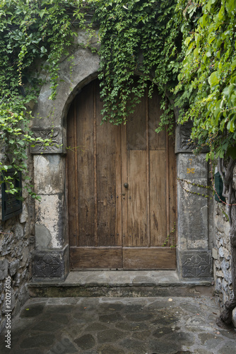 Fototapeta Naklejka Na Ścianę i Meble -  Doorway of a building, Positano, Amalfi Coast, Salerno, Campania