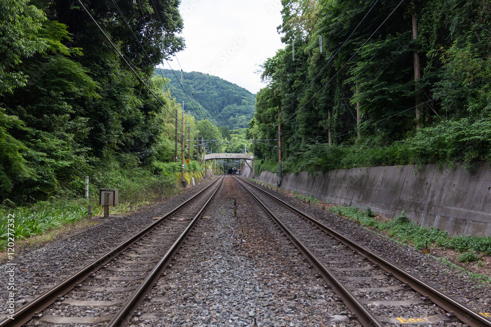 Railway into the mountain