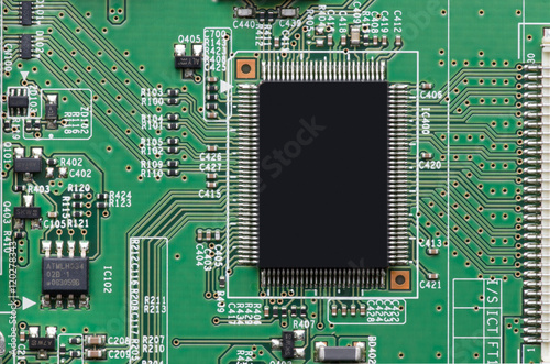chip, semiconductor and circuit on green board