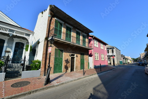French Architecture in New Orleans in the morning..