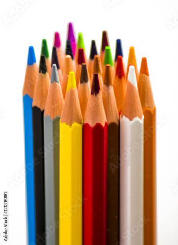 Colored pencils isolated