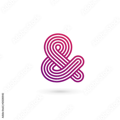 Fotografía Symbol & and ampersand logo icon design template elements