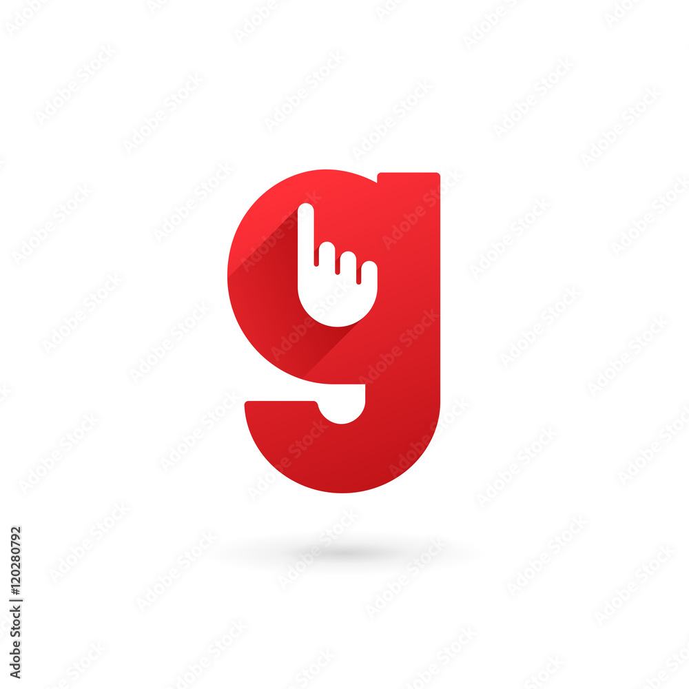 Letter G hand logo icon design template elements Letter G hand logo icon design template elements