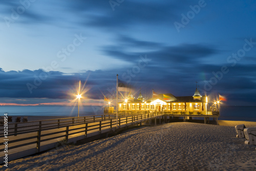 wooden pier on the Baltic Sea  