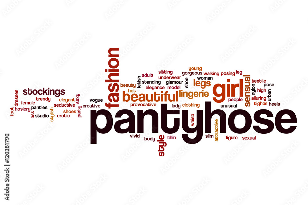 Fototapeta premium Pantyhose word cloud