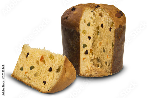 Panettone, typical Christmas dessert.