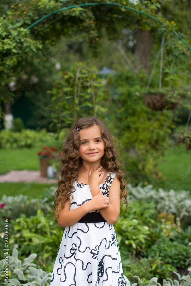 Little girl with long hair Little girl with long hair
