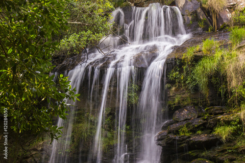 Beautiful waterfall in sunny day - Serra da Canastra National Park - Minas Gerais  Brazil