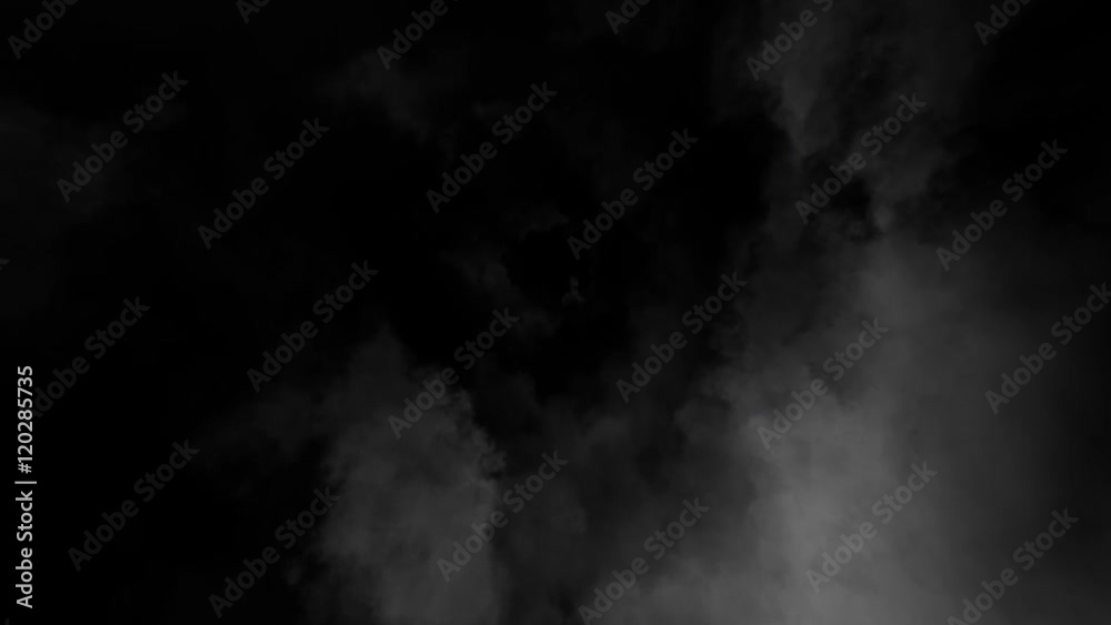 Animation of Fly through storm clouds with lightning strikes