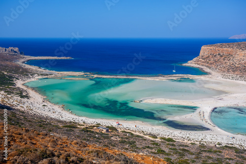 Balos lagoone on Crete. Greece.