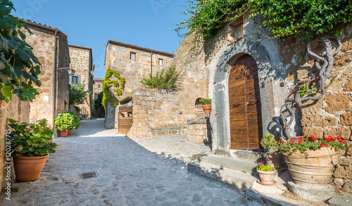 Civita di Bagnoregio, the famous "dying town" in Viterbo Province, Abruzzo (Italy)
