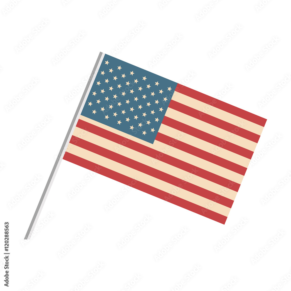 Fototapeta premium flag united states of america patriotic usa symbol. vector illustration