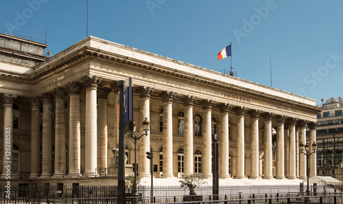 The Paris Bourse-Brongniart palace. photo