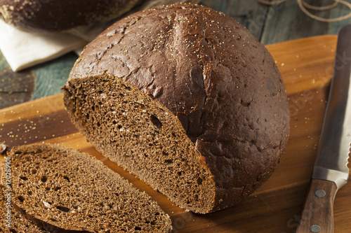 Homemade Organic Pumpernickel Rye Bread photo