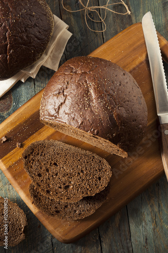 Homemade Organic Pumpernickel Rye Bread