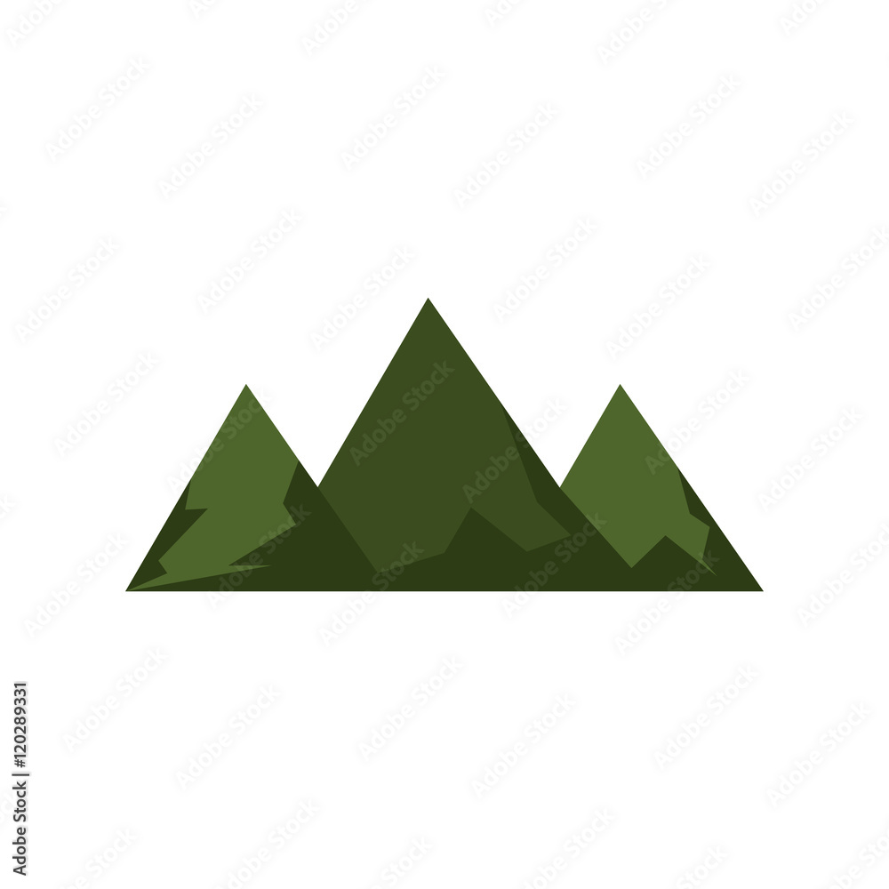 green mountain and hills peak. natural landscape. vector illustration green mountain and hills peak. natural landscape. vector illustration