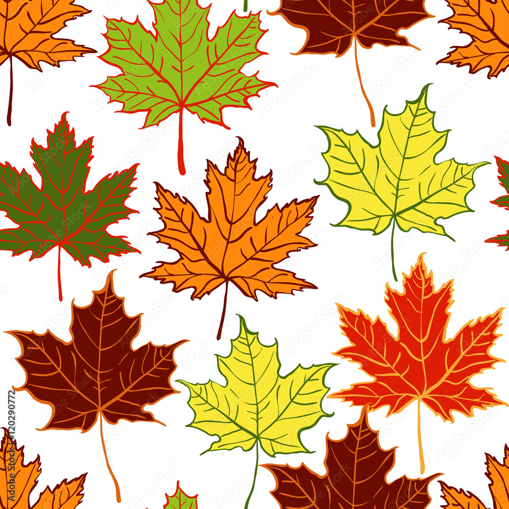 autumn leaf seamless pattern autumn leaf seamless pattern