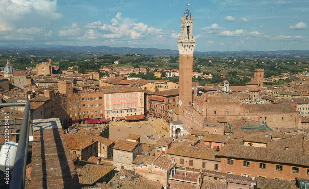 Obraz premium Piazza del Campo in Siena