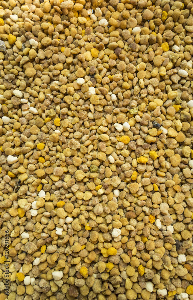 Big bunch of bee pollen granules texture Big bunch of bee pollen granules texture
