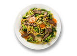 Thai food Pad thai , Stir fry noodles with shrimp, meat and vegetables