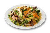 Thai food Pad thai , Stir fry noodles with shrimp and vegetables