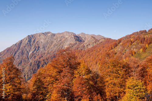 Autumn Caucasian mountains