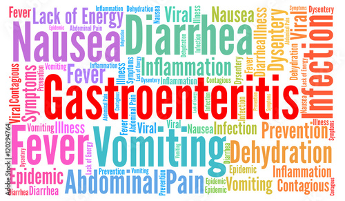 Gastroenteritis word cloud concept  photo