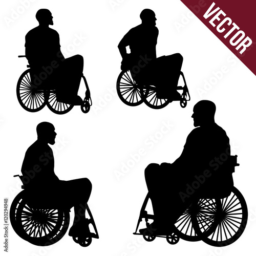 People in a wheelchair