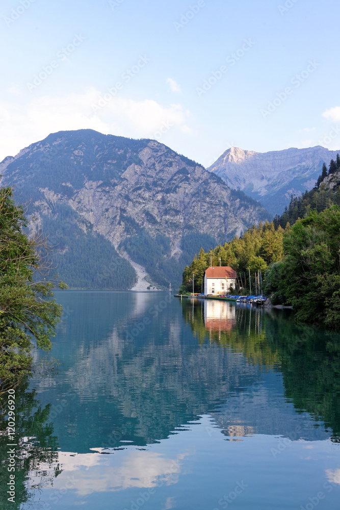 Plansee lake in the Alps mountain, Austria.