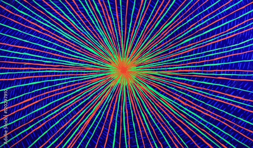 Obraz premium Neon Background Series. Hand Painted Neon Artwork