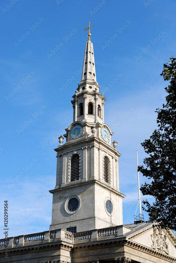 St Martin-in-the-Fields English Anglican church at the north-east corner of Trafalgar Square in the City of Westminster. London, England.