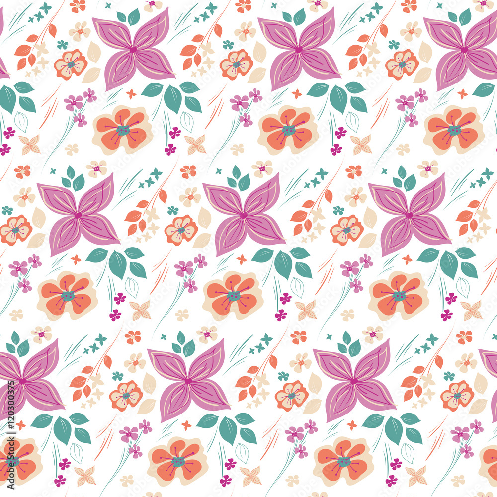 Floral Vector Pattern Floral Vector Pattern