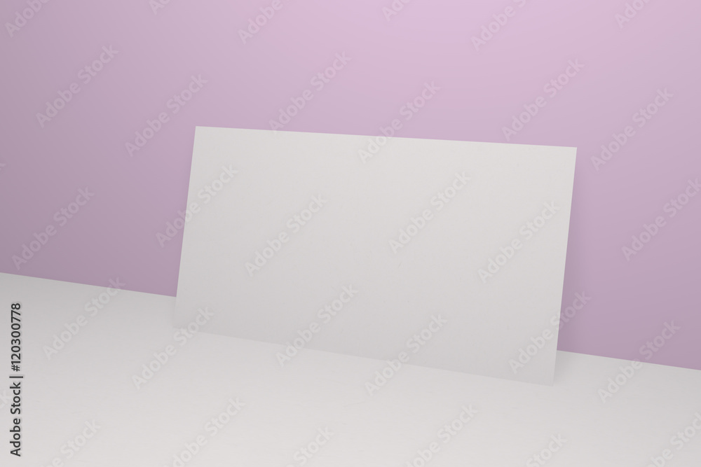 Mock up business card and cover horizontal format. White paper card on table, for your design and template. Three-dimensional rendering. Mock up business card and cover horizontal format. White paper card on table, for your design and template. Three-dimensional rendering.