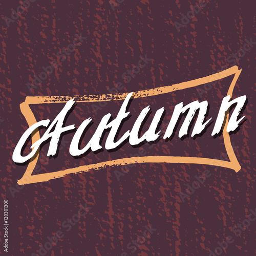 Autumn Lettering background...
