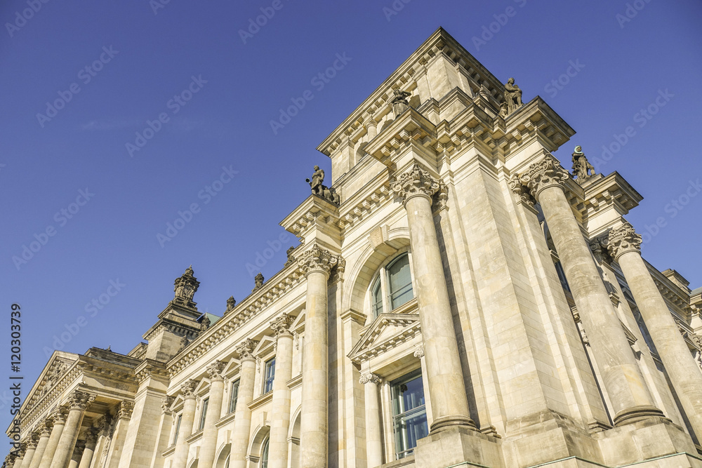 Federal Government Office - German Bundestag Reichtagsgebaeude in Berlin