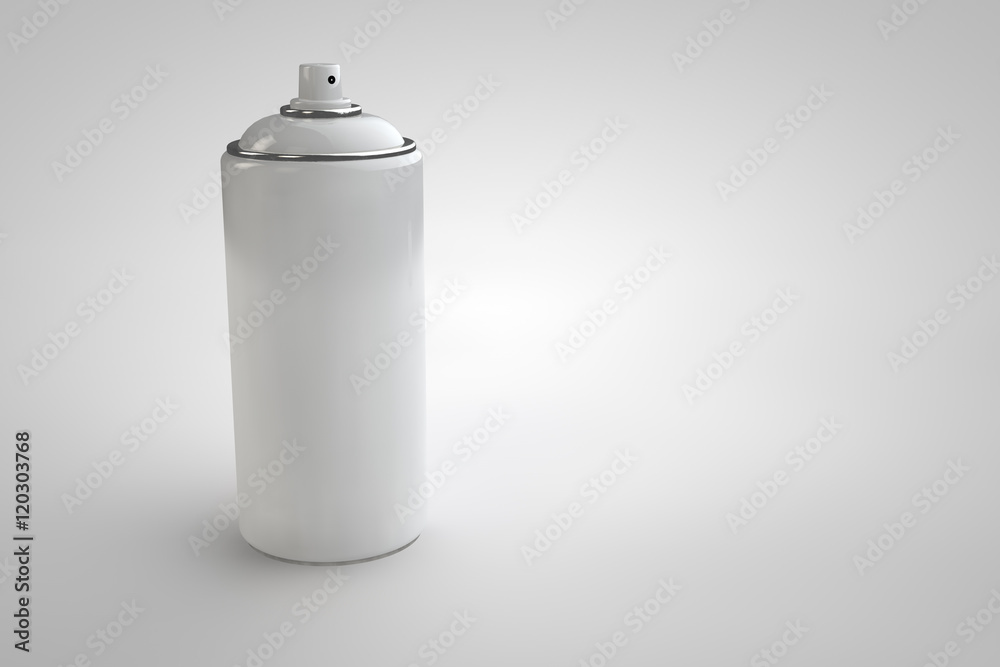 Spray can on light background. 3D render cans. Spray can on light background. 3D render cans.