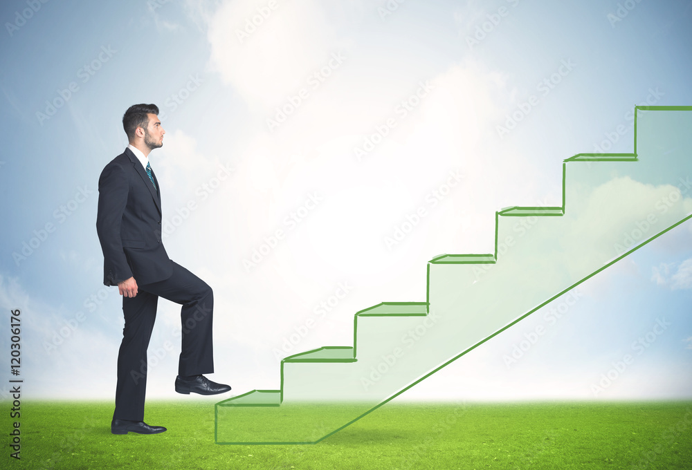 Stepping up a staircase Stepping up a staircase