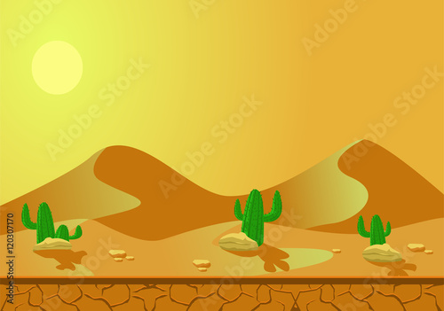 A desert is a barren area of land where little precipitation occurs and consequently living conditions are hostile for plant and animal life