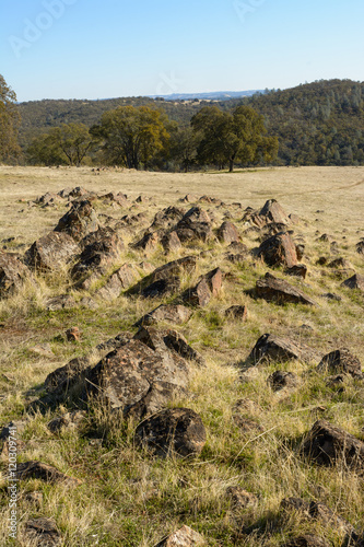 Rock outcropping landscape photo