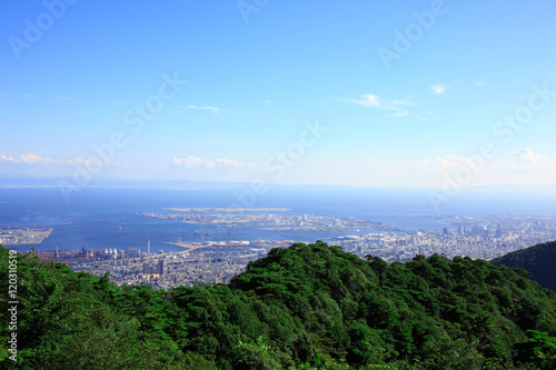 六甲山山頂からの風景 