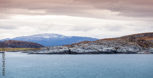 Norwegian sea, scenic coastal landscape