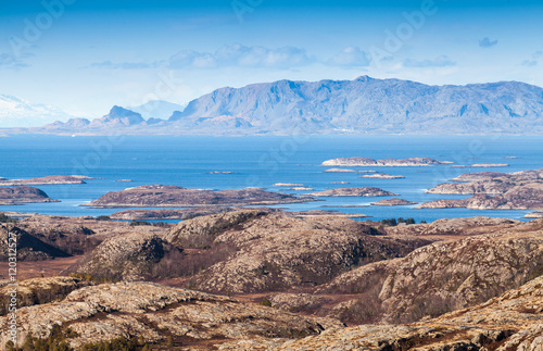 Empty Norwegian coastal landscape