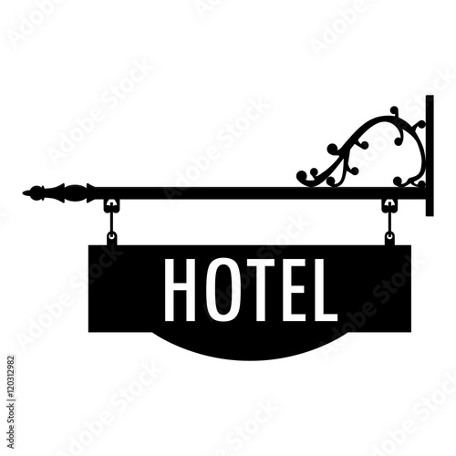 Hotel sign vector