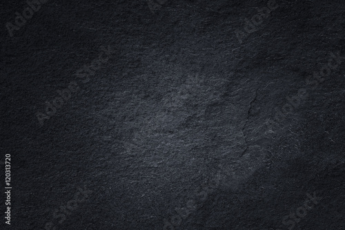 Dark grey black slate background or natural stone texture. photo