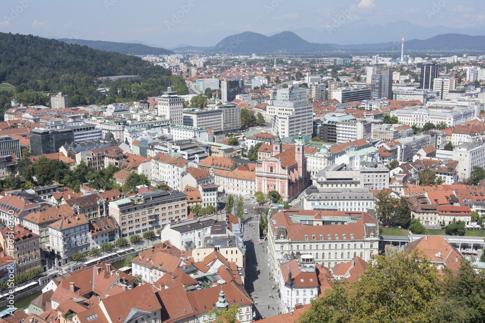 panoramic view of Ljubljana