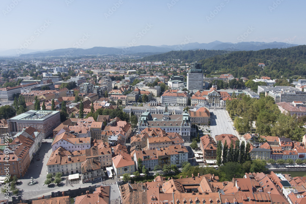 panoramic view of Ljubljana