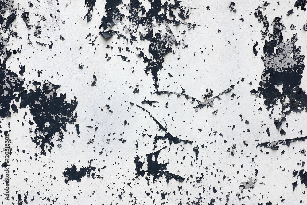 Fototapeta premium Abstract surface peeling paint on old wall
